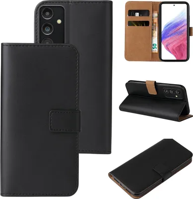 Produktbild von Handy Hülle für Samsung Galaxy A54 5G Klapphülle Bookcase Flip Cover Handy Tasche Etui Farbe: Schwarz