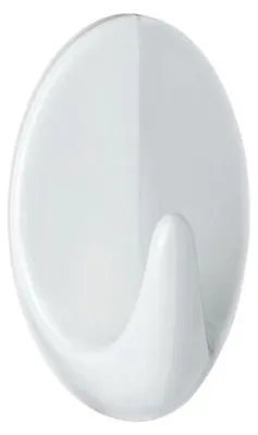 Image de Crochet Adhésif Permanent Blanc Ovale Large X 2 - Tesa