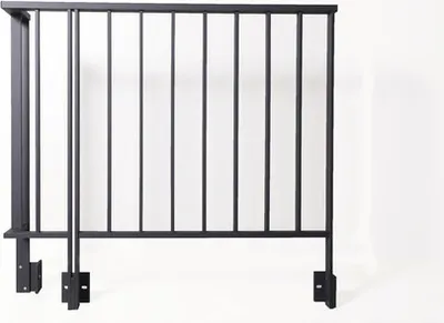 Produktbild von Pertura Geländerset Triton U-Form Aluminium anthrazit Seitenmontage 6 m