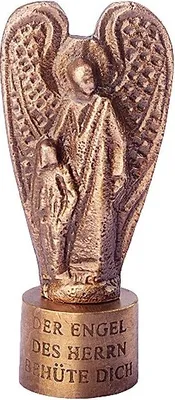 Produktbild von Handschmeichler Engel aus Bronze mit Spruch, Höhe 7,5cm