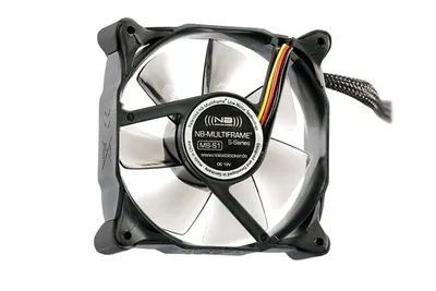 Produktbild von Noiseblocker Multiframe M12-P, Ventilator, 12 cm, 2000 RPM, 133 m³/h, Schwarz