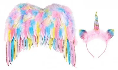 Imagen del producto de Conjunto Souza Phanine: Alas y diadema de unicornio, modelo 1
