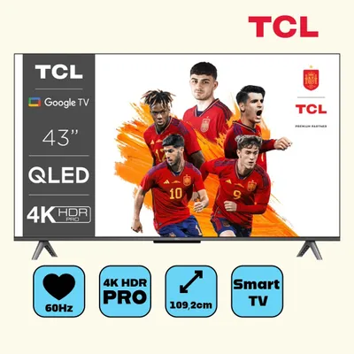 Produktbild von TCL 43C645  4K-Fernseher  HDR  3.840 x 2.160 Pixel  43 Zoll