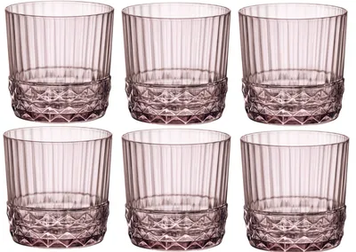 Produktbild von Bormioli Rocco Whiskey Gläser America's 20 Lilac Rose 300 ml - 6 Stücke
