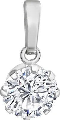 Obrázok produktu pre Prívesok 925/- striebro rhodiované 1,9 cm zirkón
