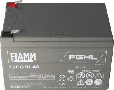 Zdjęcie produktu dla Akumulator Fiamm 12FGHL48 Lead PB 12 V 12000 mAh ze stykami Faston 6,3 mm