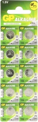 Zdjęcie produktu dla 1 x bateria: alkaliczna. Ilość baterii: 10. Typ baterii: LR43, R1142, bateria guzikowa. Napięcie: 1,5V