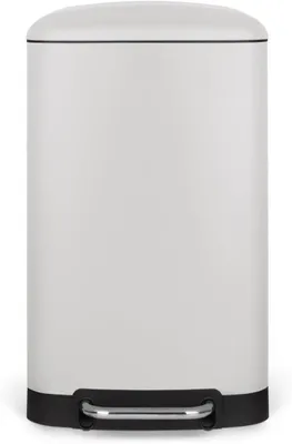 Produktbild von Avilia 30L Treteimer Weiß Metall Abfalleimer Mülleimer Küche mit Pedal