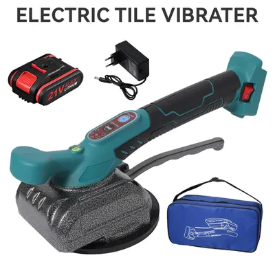 Obrázok produktu pre Elektrická podlahárska fréza – nástroj na pokládku obkladov a dlažieb – 600 W – nosnosť 100 kg – sací prívod 120 mm – batéria je súčasťou balenia