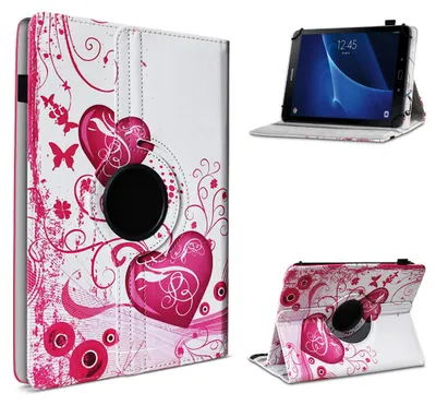 Produktbild von Samsung Galaxy Tab 4 / 3 / 2 10.1 Tablet Hülle Tasche Schutzhülle Case DrehbarFarbe 360 Uni:Motiv 5