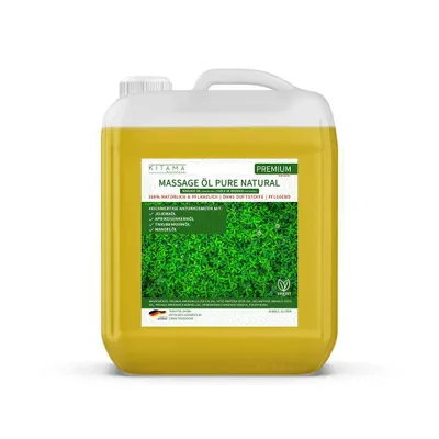 Zdjęcie produktu dla Kitama Massage Oil Pure Natural 5-litrowy - w 100% naturalny, bezzapachowy (neutralny zapachowo) olejek pielęgnacyjny