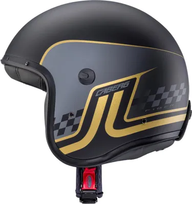 Image de Caberg Freeride Trophy casque jet : noir mat-gris-or XS (53/54)