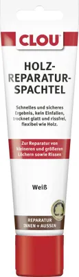 Produktbild von Clou Holzreparatur-Spachtel 55 g weiß