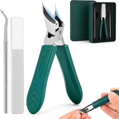 Produktbild von Großöffnungs-Nagelschneider, extra scharfer Hufschneider für dicke und harte Nägel, professioneller Fingernagel- und Zehennagelschneider aus rostfreiem Edelstahl