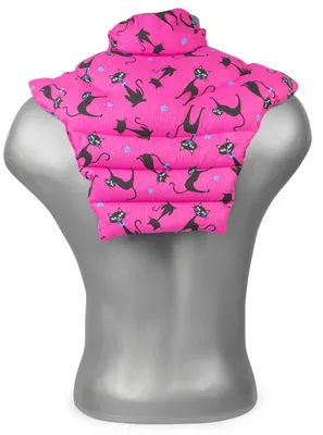 Produktbild von Nackenhörnchen HWS - Nacken + Schultern + Rücken - Katzen-pink - Rapssamenkissen - Nackenkissen Wärmekissen