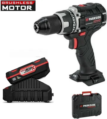 Produktbild von PARKSIDE PERFORMANCE Akkubohrschrauber  20 V PABSP 20 Li C3  Bruschless Motor mit Akku 2.0 Ah / Ladegerät +Koffer