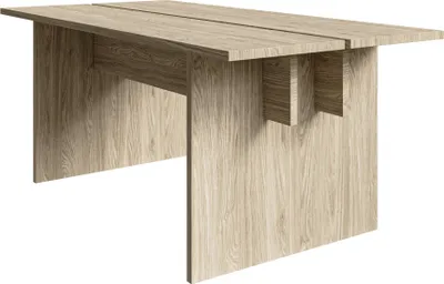 Produktbild von Selsey DUELIO - Esstisch mit geteilter Platte, Eichenholzoptik, 90x180 cm