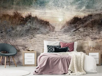 Produktbild von Vlies Fototapete Landschaft 400x280 cm Tapeten Wandtapete XXL Natur Meer Sonnenuntergang c-C-0463-a-a