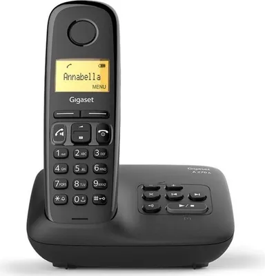 Immagine prodotto di Gigaset A270A Solo Telefono cordless con segreteria telefonica, nero, vivavoce, display LCD, 1080 min. di autonomia, 80 contatti