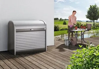 Obrázok produktu pre Prístrešok na popolnice Biohort StoreMax 120 plechový 117x73x109 cm sivý kremeň metalický