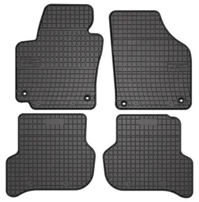 Zdjęcie produktu dla Dywaniki gumowe do Seat Altea 2004-08.2008 (minivan) – 4 szt., czarne, dopasowane – Wielganizator SolidPRO