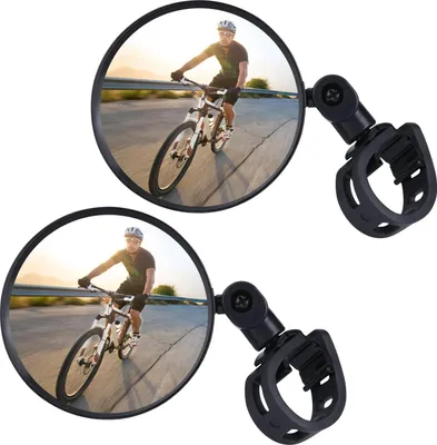 Produktbild von Fahrrad Rückspiegel 2er Set 360° drehbar Lenker Spiegel 8cm, H0278