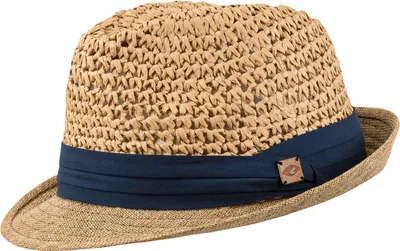 Chillouts leichter und luftiger Strohhut Trilby aus Papier in braun