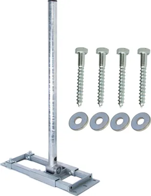 Produktbild von PremiumX DELUXE X130-48 Dachsparrenhalter 130cm Mast Ø 48mm mit Holzschraubenset 4 tlg
