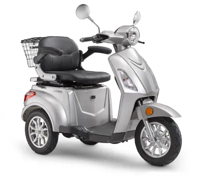 Produktbild von Elektroroller LuXXon E3800 - Elektro Dreirad / Seniorenmobil mit 800 Watt, max. 20 km/h, Reichweite bis zu 65 km, silber
