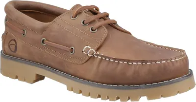 Image de Cotswold - Chaussures bateau "Inglecote" pour hommes, cuir FS12288 (43 EU) (Camel)