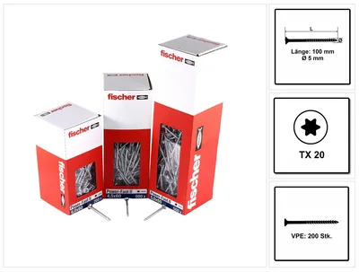 Immagine prodotto di Fischer PowerFast II 5.0x100 SK TX TG blvz 200