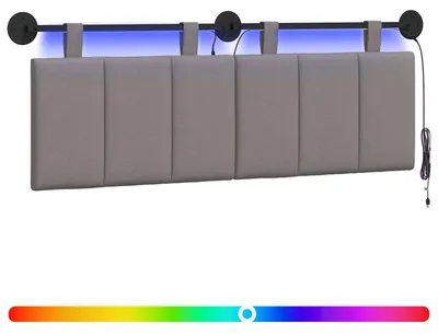 Produktbild von Hängendes Kopfteil Mit LED Licht Taupe Stoff