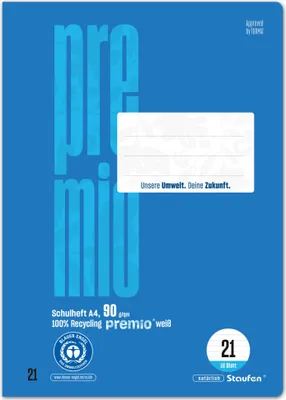 Produktbild von Staufen Schulheft liniert DIN A4 - 90 g/m² - A4
