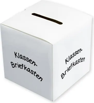 Produktbild von TimeTEX Klassen-Briefkasten weiß, mit Schlitz zum Einstecken