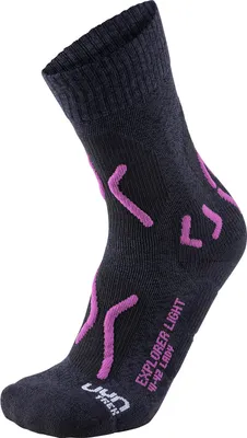Produktbild von UYN Trekking Explorer Light Lady Wandersocken charcoal/purple EU 37/38