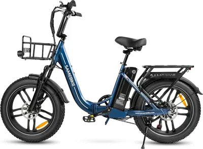 Produktbild von 20 * 4,0 palců LCD Fat Foldable E- Bike E-Mountainbike Elektrické kolo 13Ah až 100Km SHIMANO 7 25km/h E skládací kolo s košíkem, elektrické kolo E-Holland Bikes