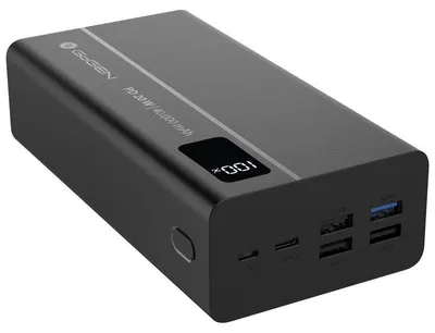 Imagen del producto de GoGEN PB400001, batería externa de 40.000 mAh, USB-C PD 20 W, color