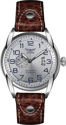 Obrázok produktu pre Pánske hodinky Aviator V.3.18.0.101.4 hnedé