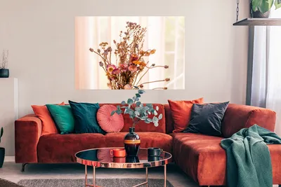 Produktbild von MuchoWow® Poster Getrocknete Blumen - Stillleben - Farben 120x80 cm - Bilder