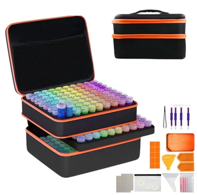 Produktbild von 240-teiliges Diamantmalerei-Set mit Aufbewahrungstasche