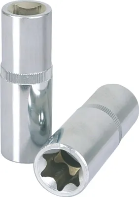 Produktbild von KS Tools 1/4" CHROMEplus Torx-E-Stecknuss, lang, E7, 918.2404