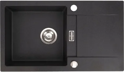Immagine prodotto di Lavello QLS 76x44 cm con sgocciolatoio Siphon reversibile - Runner Black 11195