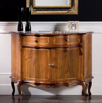 Produktbild von Casa Padrino Luxus Barock Sideboard Braun - Prunkvoller Massivholz Schrank mit 2 Türen und Schublade - Barock Wohnzimmer & Hotel Möbel - Luxus Qualität -  Italy
