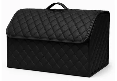 Obrázok produktu pre Luxusný kožený organizér do batožinového priestoru – skladateľná úložná krabica 66 x 30 x 30 cm