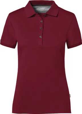 Produktbild von HAKRO Poloshirt Baumwolle-Tec Damen #214 Gr. S weinrot