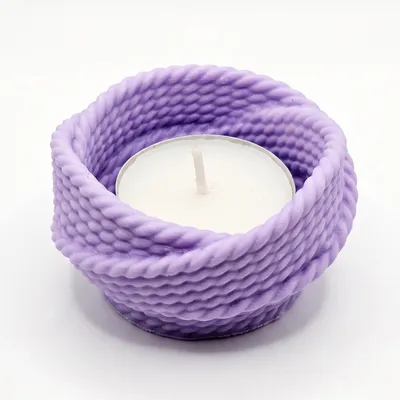 Produktbild von Moderne lila Kerzenhalter und Schale Priadza von NOBAMO KP41120