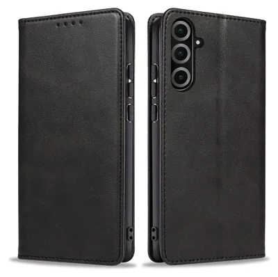 Produktbild von Handyhülle für Samsung Galaxy A17 / A17 5G Kunstleder Flip Cover Hülle Handytasche Case Kartenfach Farbe: Schwarz