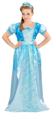Produktbild von WIDMANN Kinderkostüm Schneeprinzessin hellblau Größe 140 / 8-10 Jahre