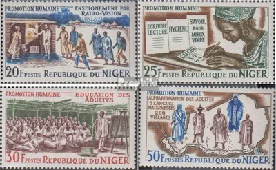 Produktbild von Briefmarken Niger 1965 Mi 95-98 (kompl.Ausg.) postfrisch Volksbildung
