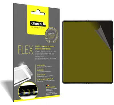 Produktbild von 3x Schutzfolie für Samsung Galaxy Z Fold 3 Folie, 100% Displayabdeckung, dipos